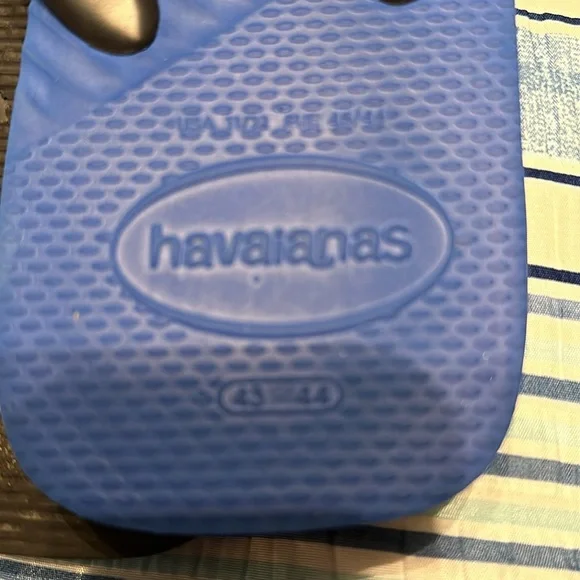 Havaianas orange & blue men’s flip flops size 43-44. US 11-12 - Picture 3 of 6